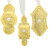 Limited Edition Century Ornament 3-Piece Set (Plated Gold)