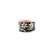 Copper Reflections Black Floral Ring