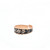 Copper Reflections Thin Black Floral Ring