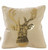Gold Sequin Deer Head Pillow Wendell August