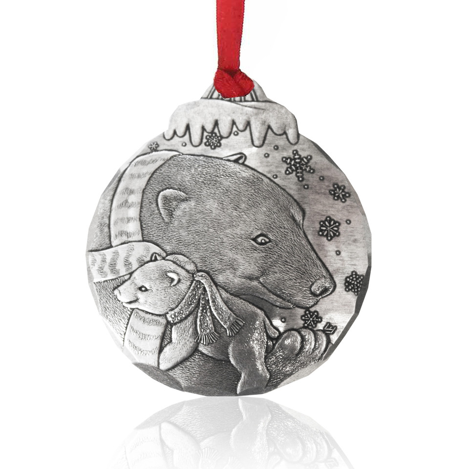 Polar Bear Hug Christmas Ornament Wendell August Ornaments