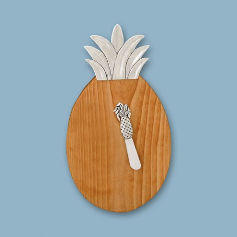 Wood Pineapple Cutting and Cheese Board