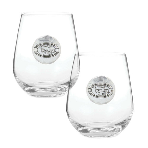 Stemless Wine Glass Set of 2  Mom and Dad Wine Glasses - Balfour of Norman