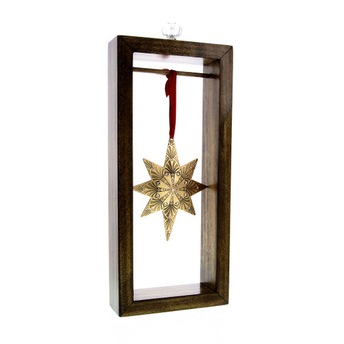 Rectangular Walnut Ornament Display Stand Wendell August