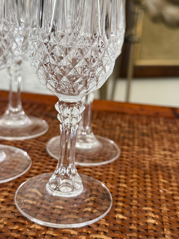 Vintage Lead Crystal Champagne Flutes Mikasa Park Lane Set of 4, 6, or 10
