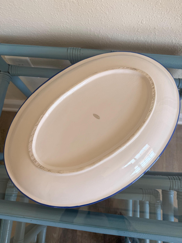Hand-Painted Majolica Fish Platter | Italian Style Ceramic Serving Tray