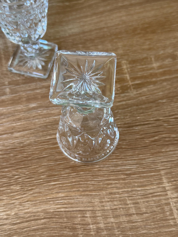 EAPG Shot Glasses Set | Victorian Beaded Medallion Glassware