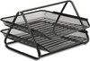 FIS Wire Mesh Office Tray 2 Layers - Black