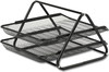 FIS Wire Mesh Office Tray 2 Layers - Black