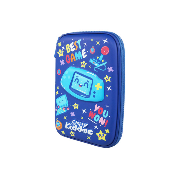 Smily Kiddos Single Compartment pencil case v3 Gamer Theme Blue