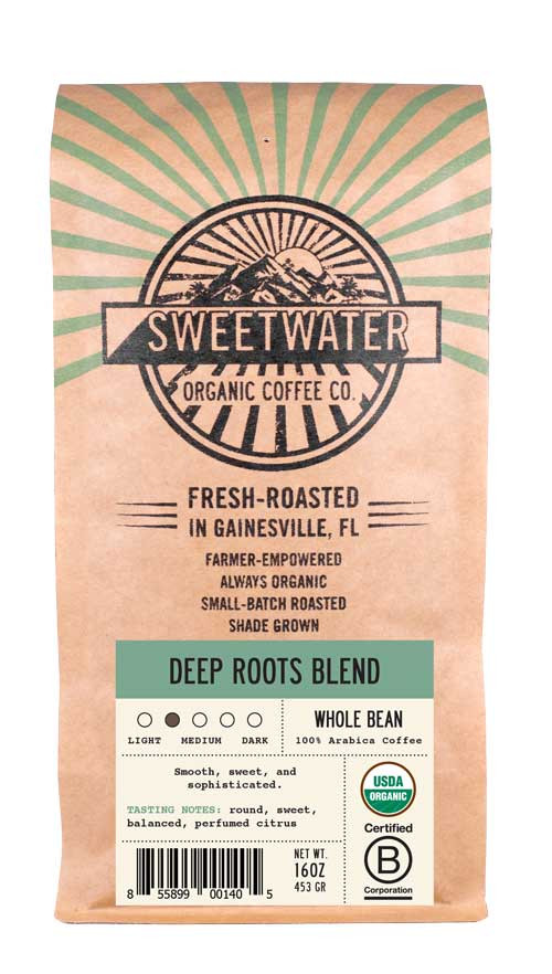 Deep Roots Full City Roast Fair Trade Organic Coffee