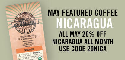 May Featured coffee Nicaragua 20% off with code 20NICA