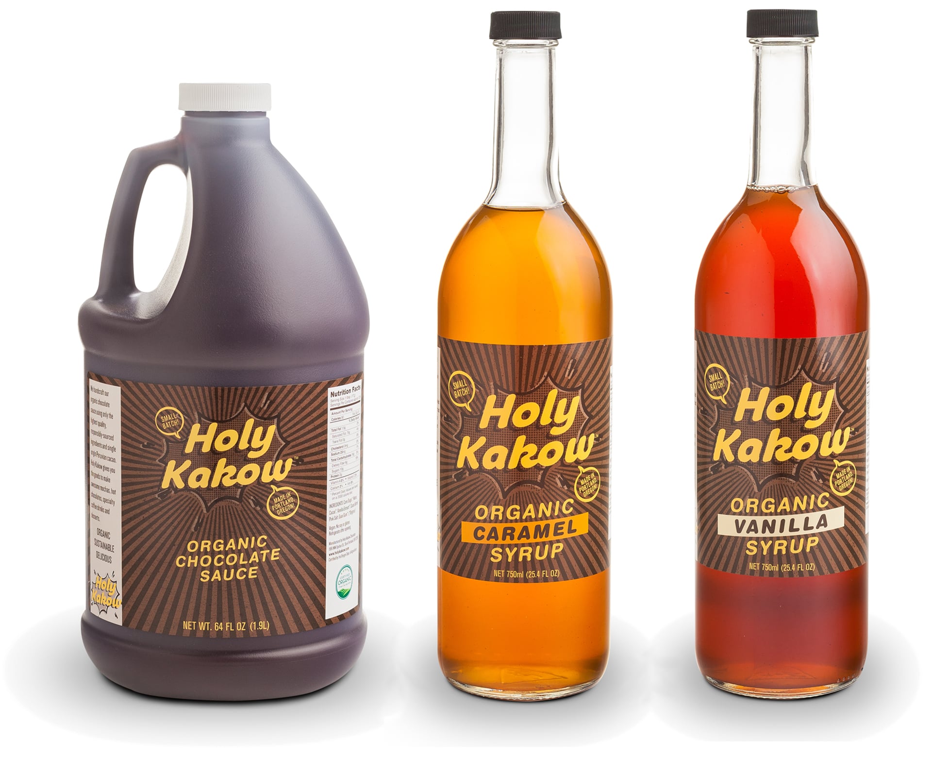 Holy Cakow delicious all natural organic flavored syrups