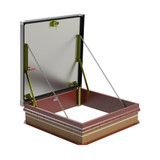 48" x 48" Aluminum Cover with Galvanized Steel Equipment Access Roof Hatch