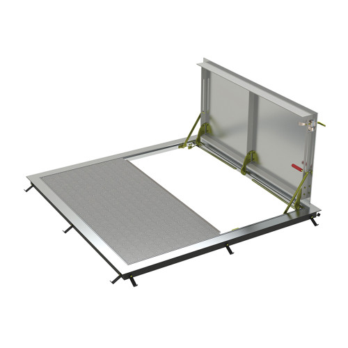 48" x 48" Aluminum Standard Double Leaf Non-Drainage Floor Door Type K - Bilco