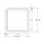 24" x 24" Fire-Rated Uninsulated Access Door with Drywall Flange - Cendrex