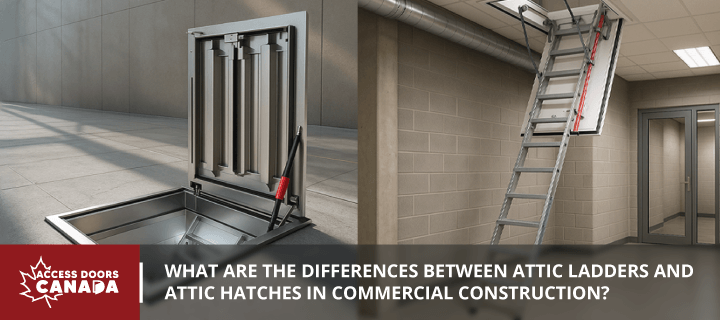 What Are the Differences Between Attic Ladders and Attic Hatches in Commercial Construction?