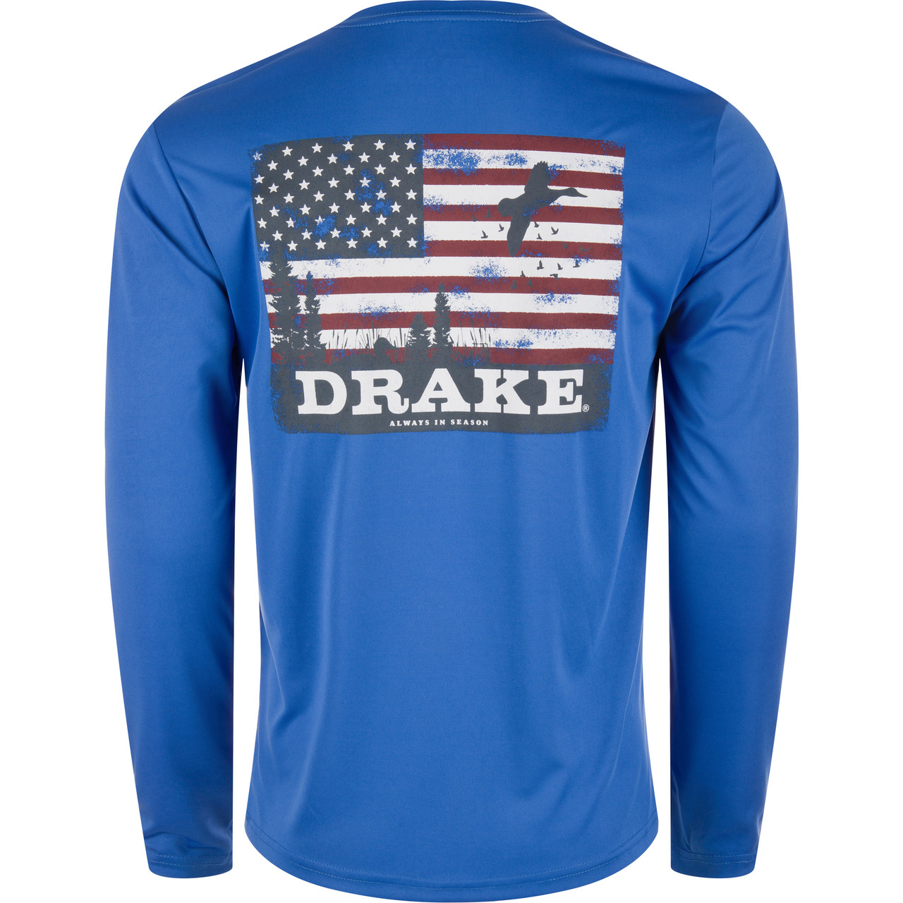 Drake Icon Americana Performance Long Sleeve Crew