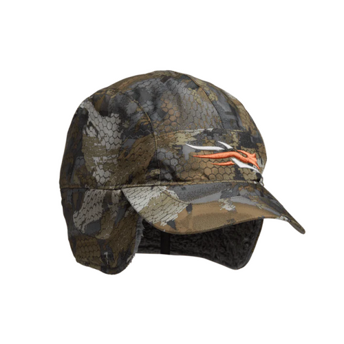 Sitka Blizzard GTX Hat with fleece lining and flip-up ear flaps