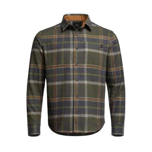 Sitka Ashland Lightweight Flannel plaid shirt Coyote Cypress Plaid