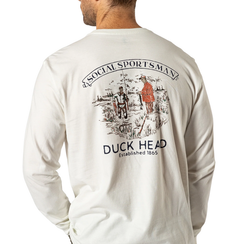 Duck Head Long Sleeve Fisherman Folklore graphic tee