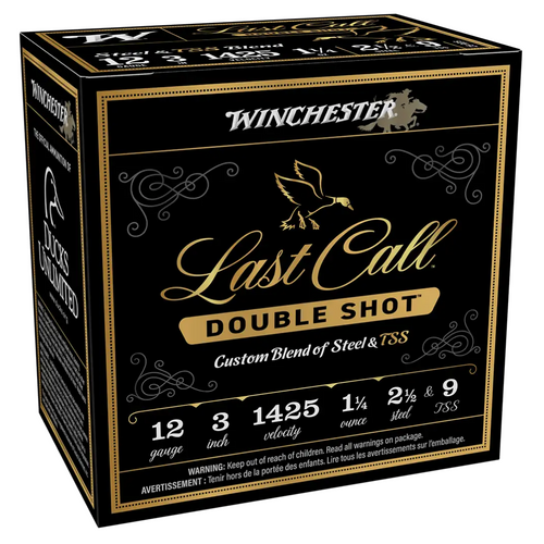 Winchester Last Call Double Shot 12GA 3" #2.5/9 TSS case
