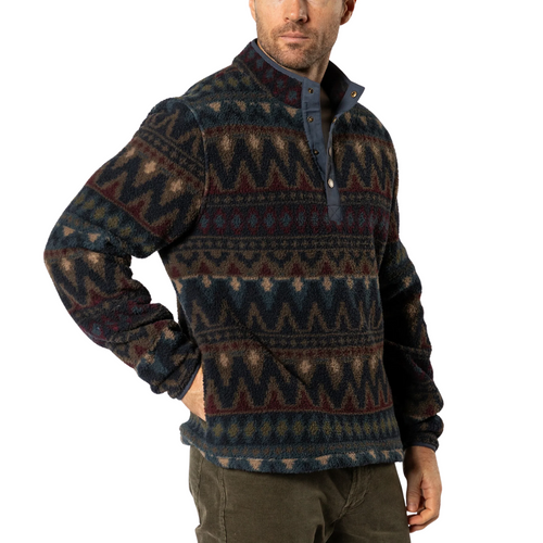 Duck Head Pineview Fleece Snap Pullover Jacket
