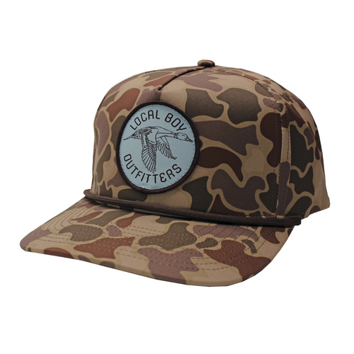Local Boy Pintail Patch High Crown Rope Hat