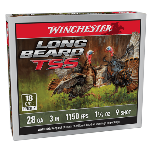 Winchester Long Beard TSS 28 Gauge 2.75" #9 shotshell box