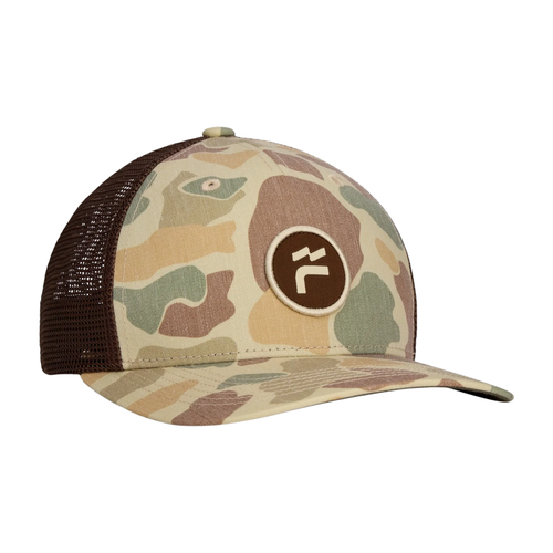 Free Fly Brand Flag Camo Trucker Hat Vintage Camo