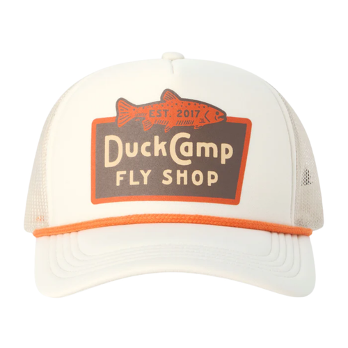 Duck Camp DC Fly Shop retro trucker hat Birch
