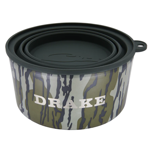 Drake insulated stainless steel dog bowl with silicone lid Bottomland
