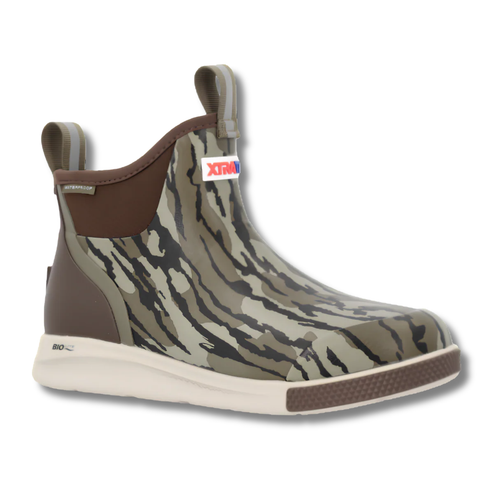 XTRATUF Men's Ankle Deck Boot Sport Mossy Oak Bottomland