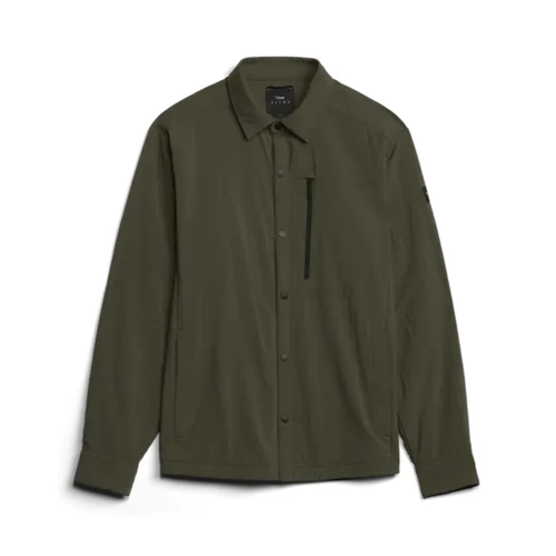 Sitka Ambient 100 Shirt Jacket with PrimaLoft Evolve insulation and snap-front closure Cypress Green