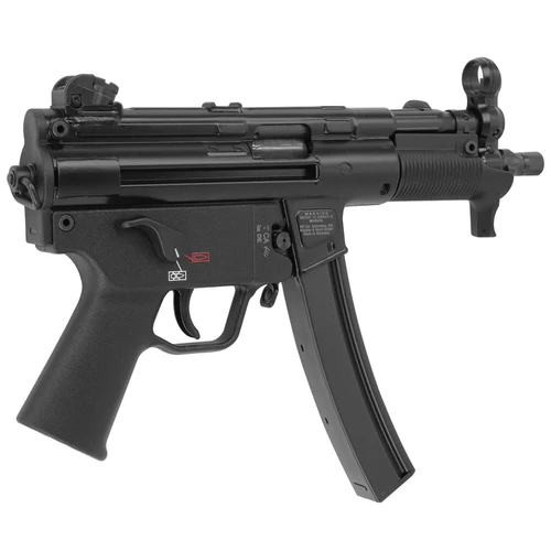 HK SP5K-PDW 9mm black pistol with 4.5-inch barrel and 30-round magazine