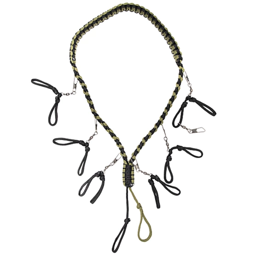 Higdon Power Calls 7-in-1 waterfowl call lanyard with seven double-loop drops