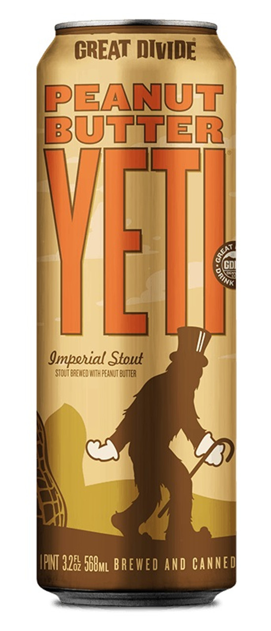 GREAT DIVIDE PEANUT BUTTER YETI IMPERIAL STOUT 19.2oz