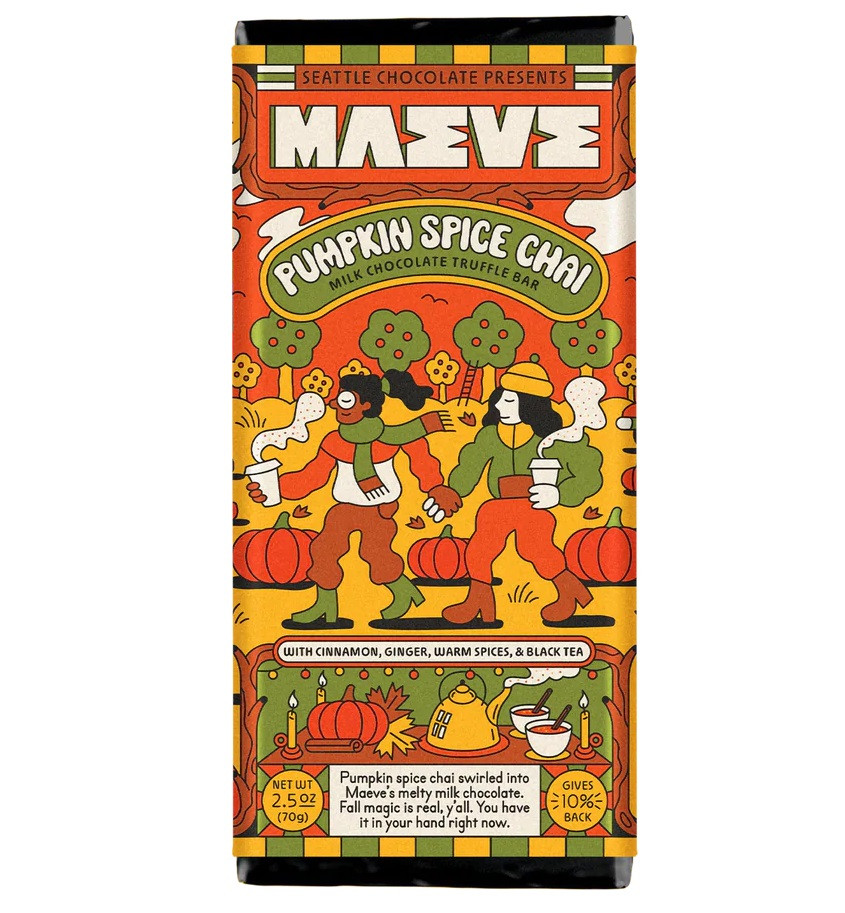 MAEVE PUMPKIN SPICE CHAI MILK CHOCOLATE TRUFFLE BAR | MARINA MARKET