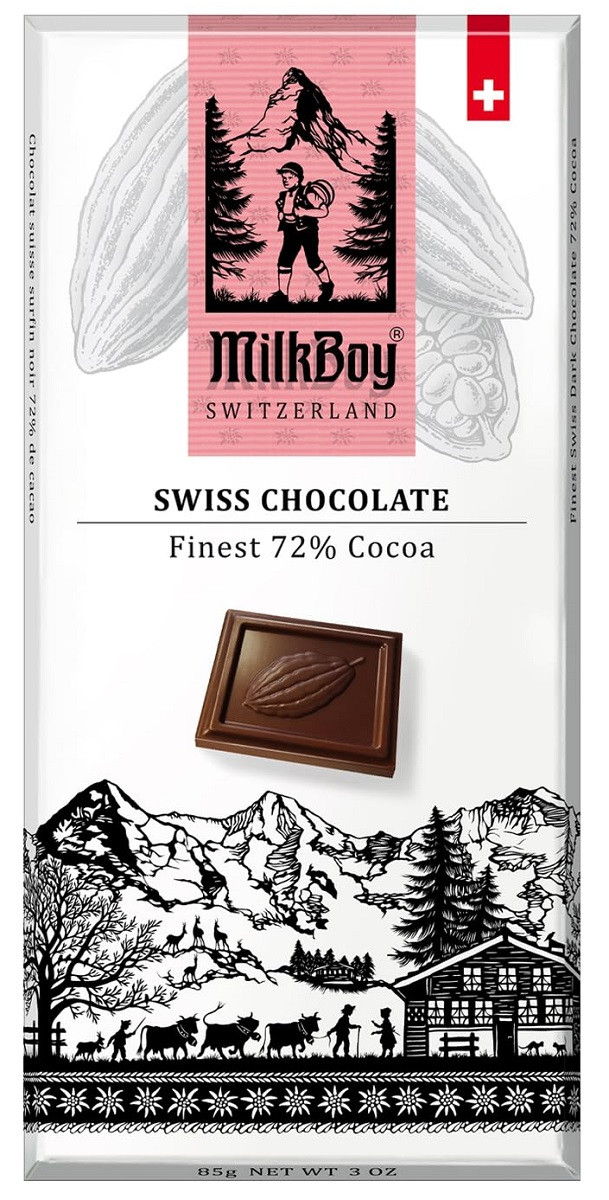 MILKBOY 72% SWISS DARK CHOCOLATE | MARINA MARKET