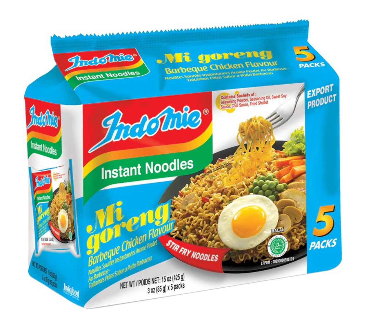 Buy Indomie Mi Goreng Hot & Spicy Fried Noodle (5 pack)