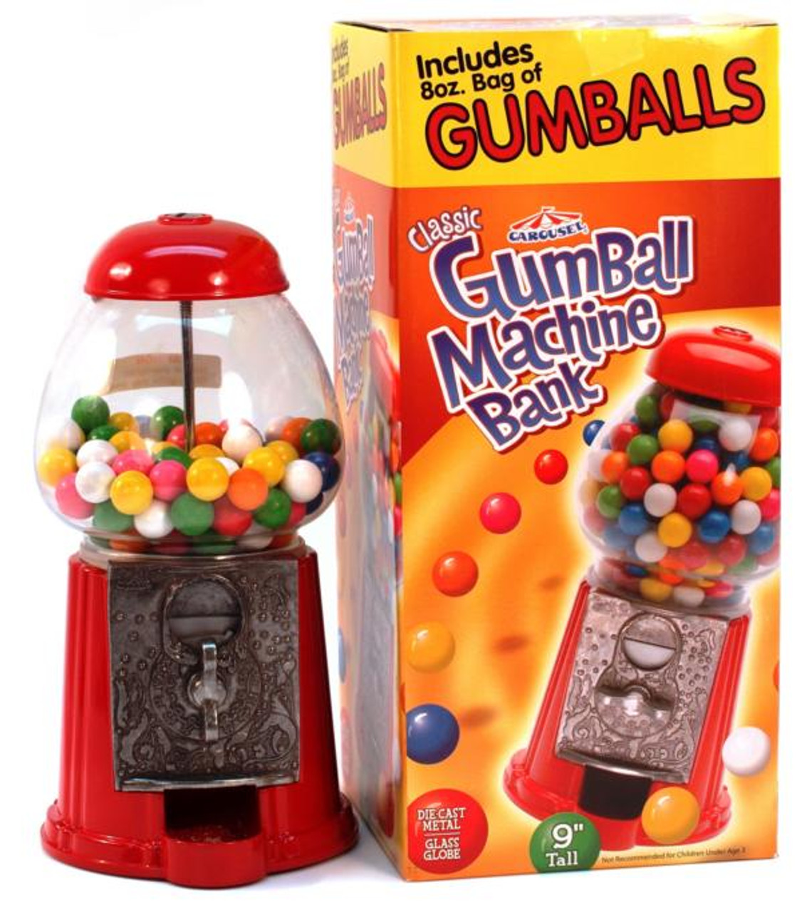 Classic Gumball Machine with Dubble Bubble Gumballs