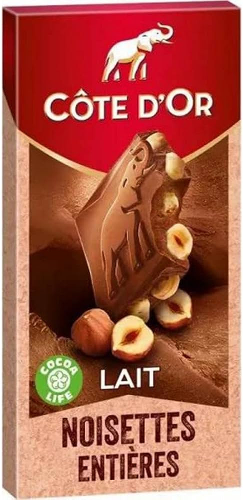 COTE D'OR MILK CHOCOLATE BAR WITH WHOLE HAZELNUTS | MARINA MARKET