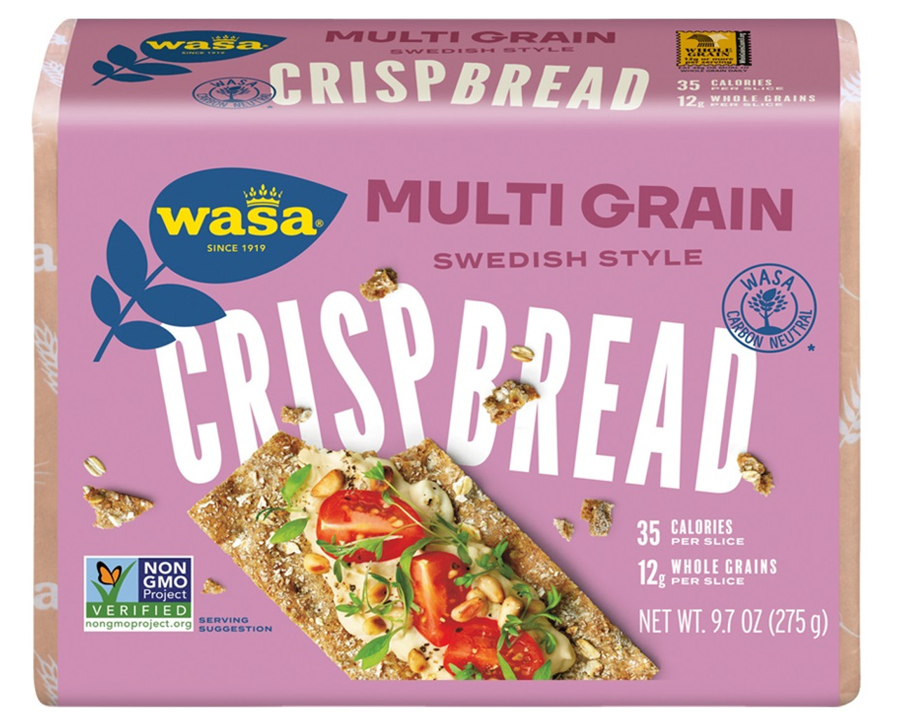 Wasa Multi-Grain Crispbread Non-GMO Crackers, 9.7 oz