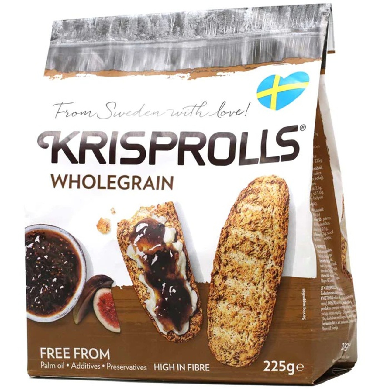 Pågen Krisprolls Wholegrain Complets No Sugar Added 225g