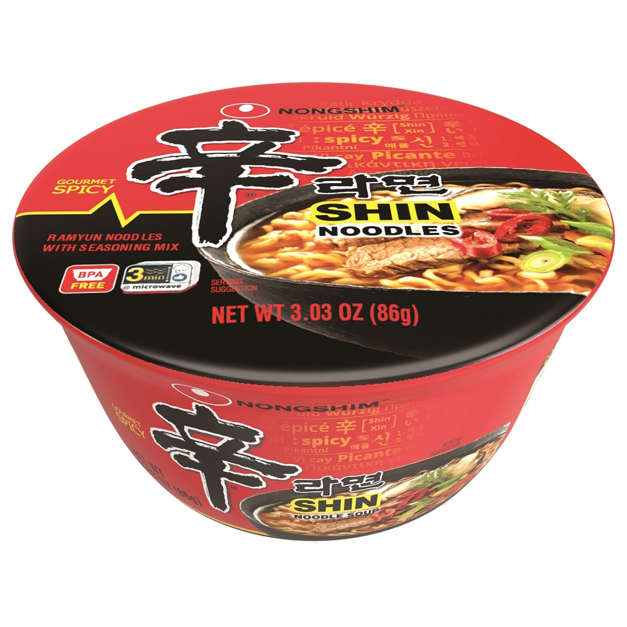 NONGSHIM SHIN BOWL HOT & SPICY 86g