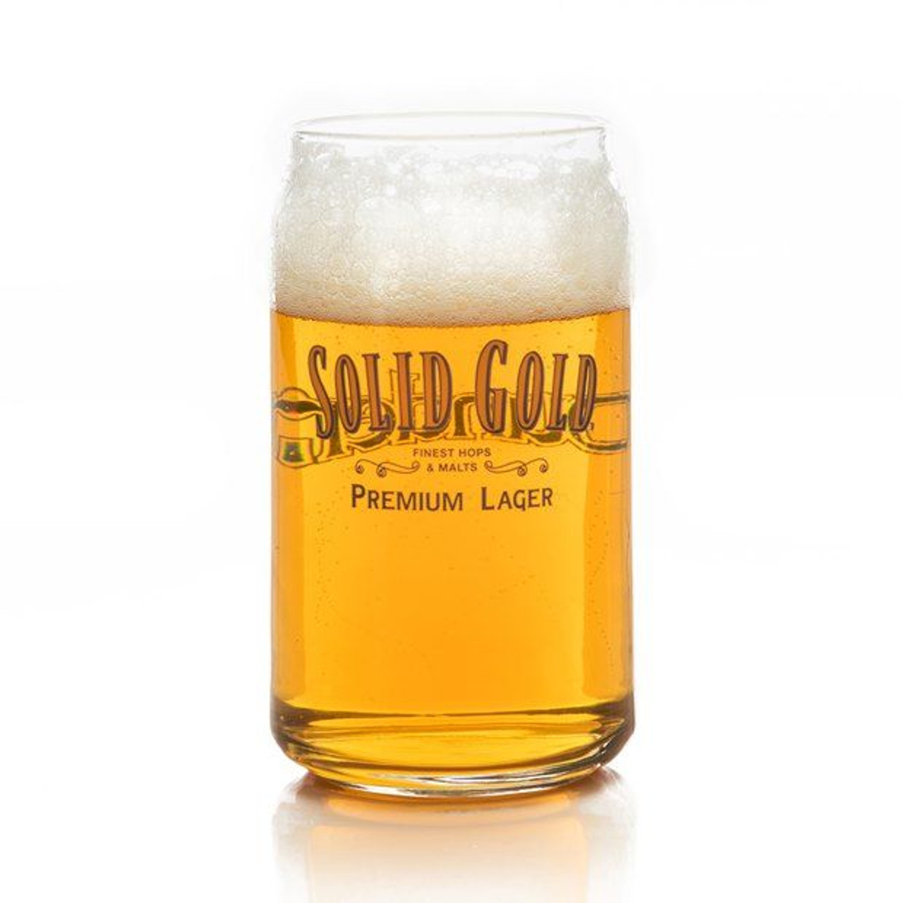ONE Founders Solid Gold Can Shaped Beer Glass 