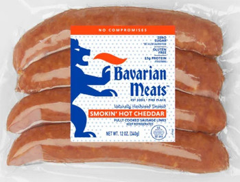 BAVARIAN MEATS SMOKIN' HOT CHEDDAR SAUSAGE 12oz BAVARIAN MEATS SMOKIN' HOT CHEDDAR SAUSAGE 12oz