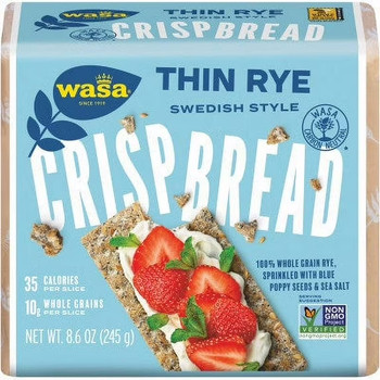 WASA THIN RYE POPPYSEED