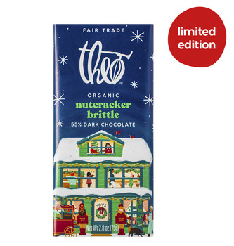 THEO NUTCRACKER BRITTLE 55% CHOCOLATE BAR THEO NUTCRACKER BRITTLE 55% CHOCOLATE BAR