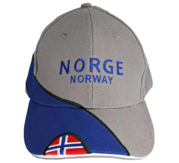NORWAY HAT ADJUSTABLE GREY & BLUE